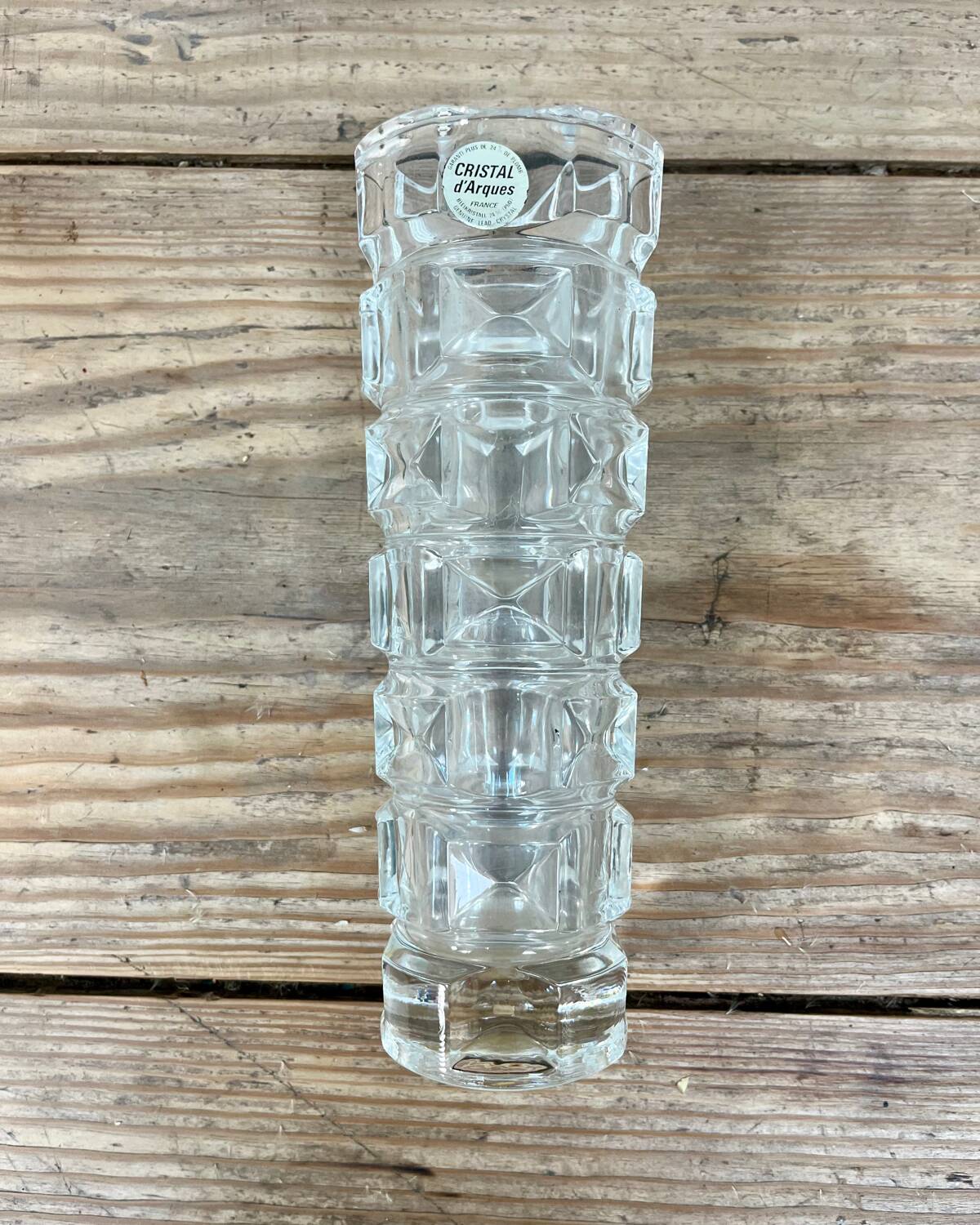 Vintage crystal vase