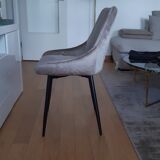 Chaise velours kare