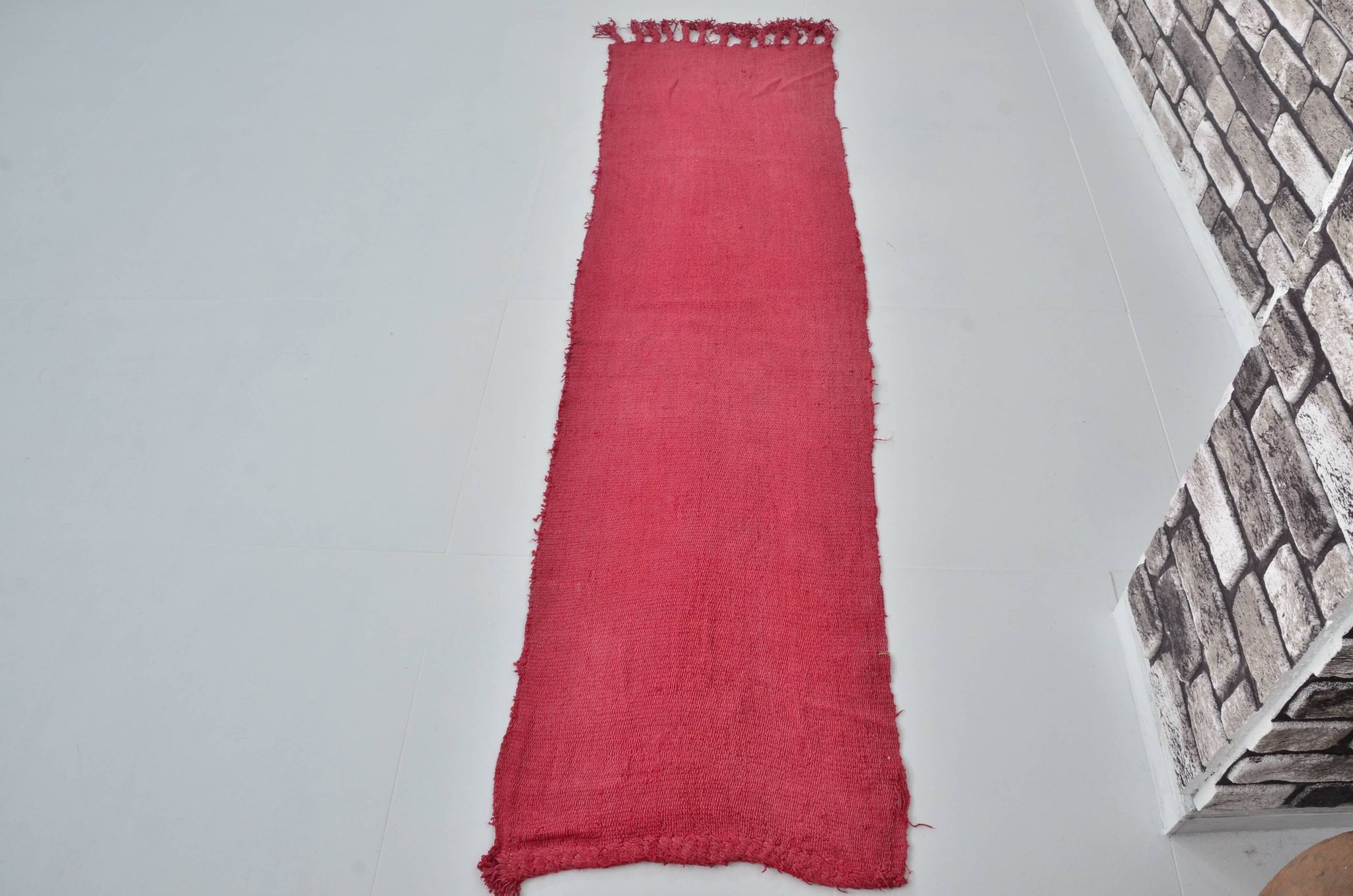 Tapis de couloir Kilim Hmep vintage rouge sku 3061