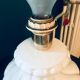 Lamp foot in white ceramic