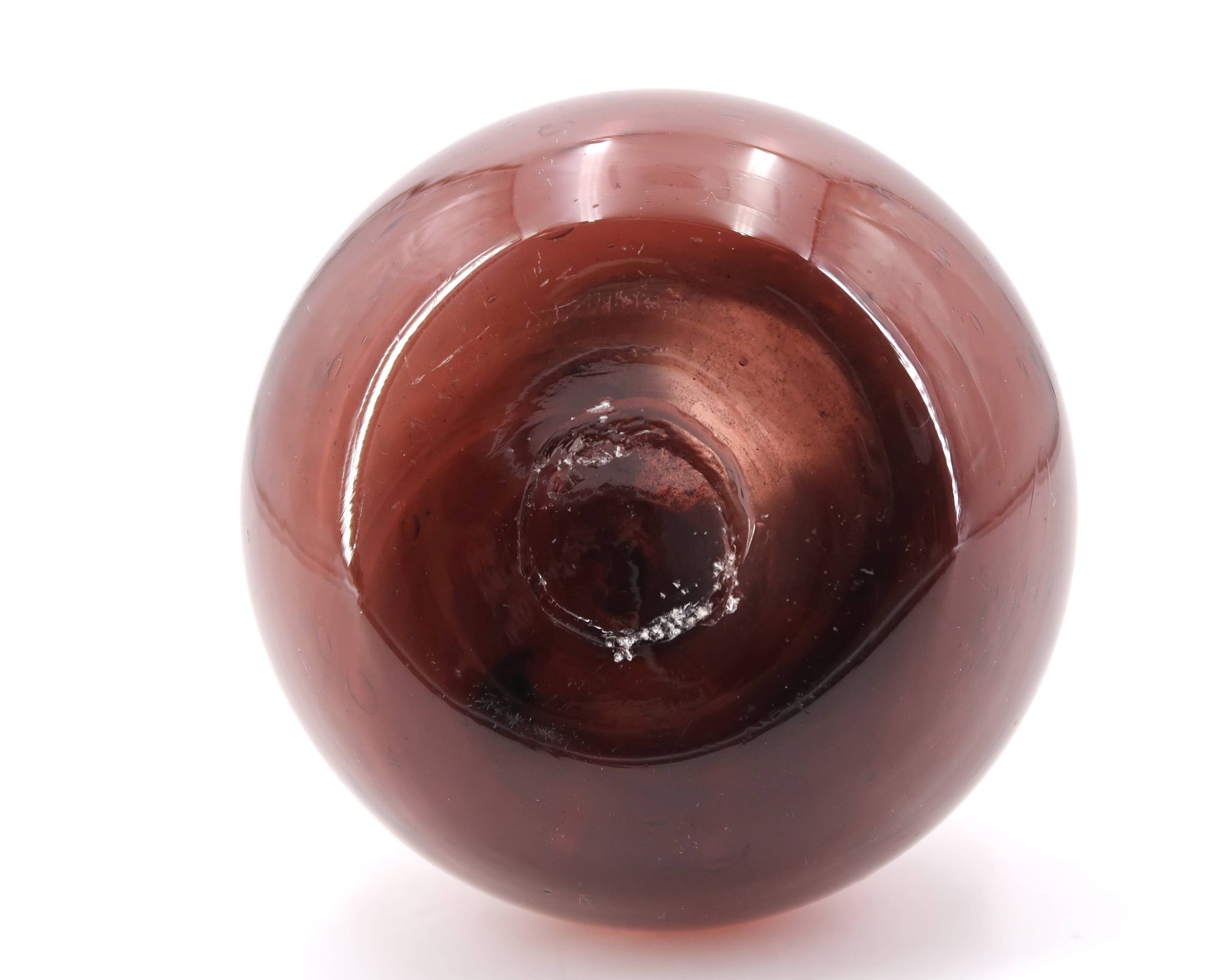 Bubble glass vase from Biot, wine glass, 1970s