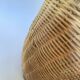 High basket with woven straws