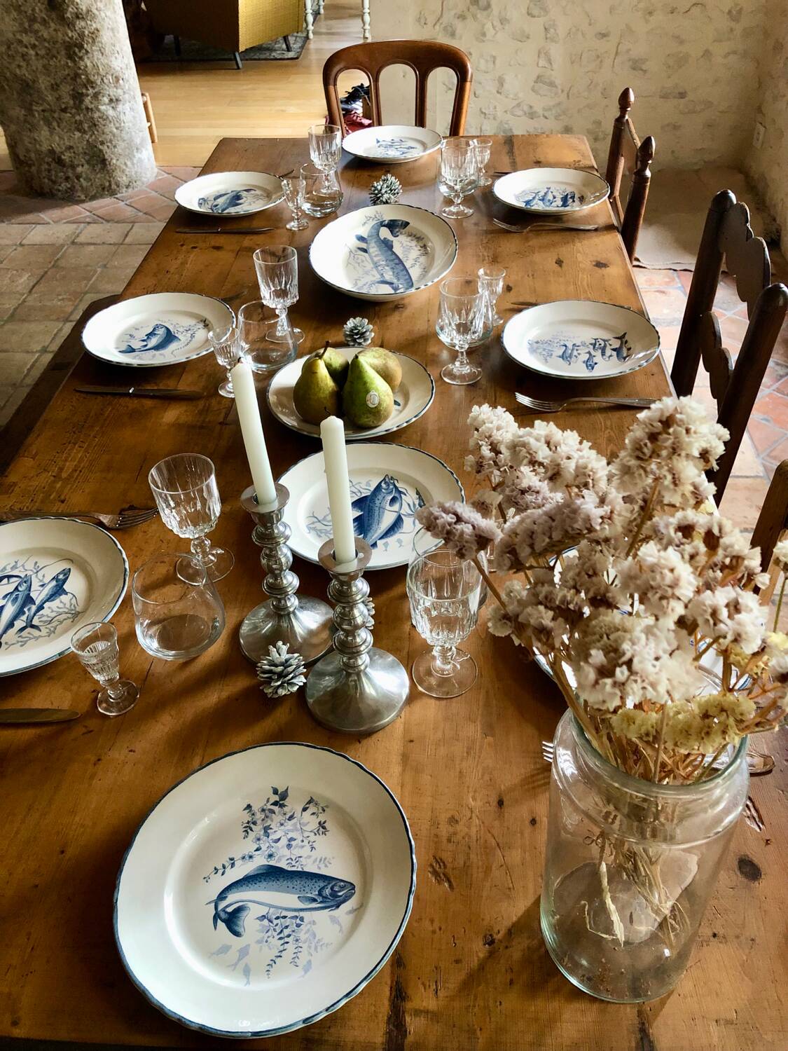 Fish service at Moulin Des Loups