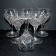Set of 6 white wine glasses 1900 in cut crystal BACCARAT model 9157 catalog 1907 H13.5