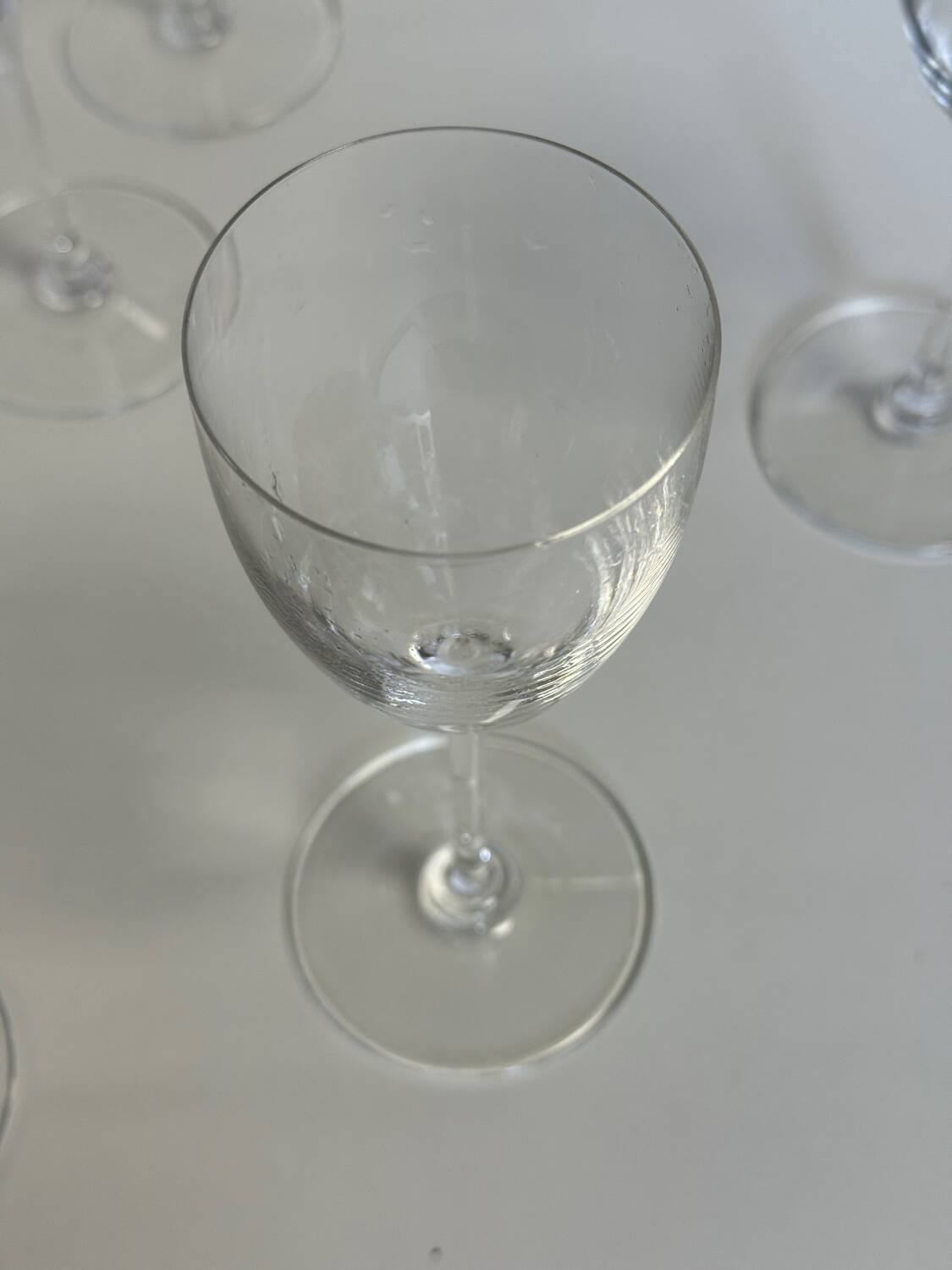 Saint Louis crystal stemmed glasses