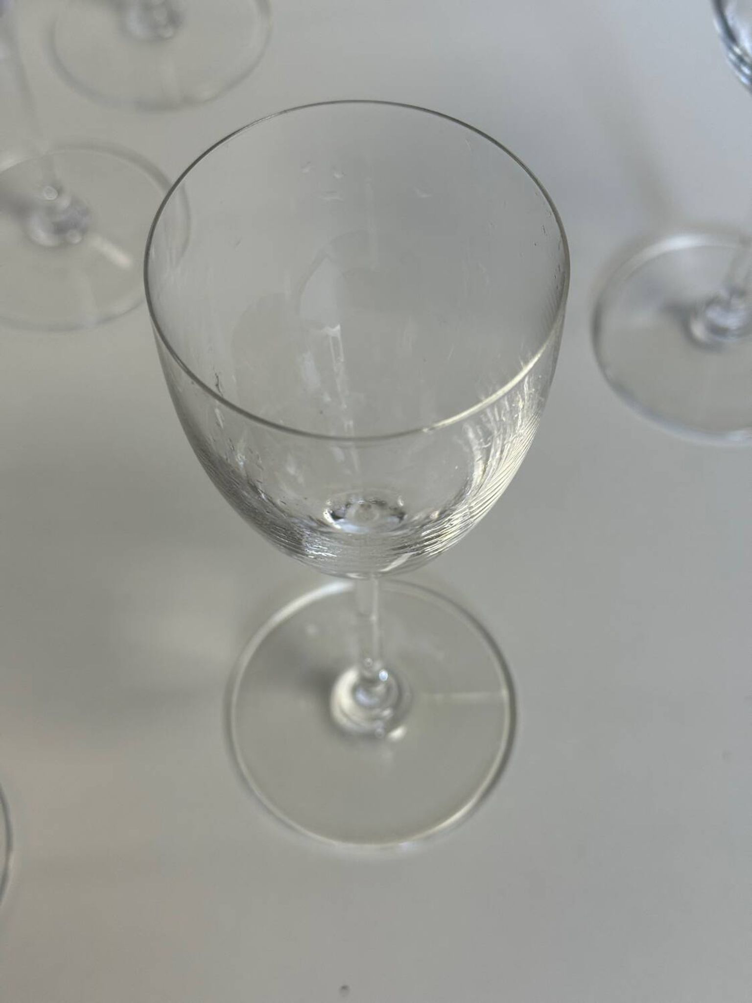 Verres à pieds en cristal Saint Louis