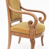 Restoration-style butt chair