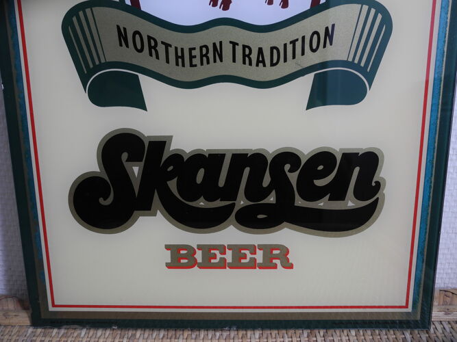 Ancienne pub affiche bière 1973 skansen