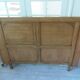 Art Deco headboard for a 160 cm bed in raw wood.