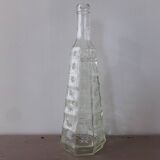 Chiseled glass bottle