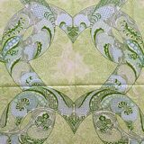 Nappe Trianon verte en satin de coton