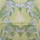 Nappe Trianon verte en satin de coton