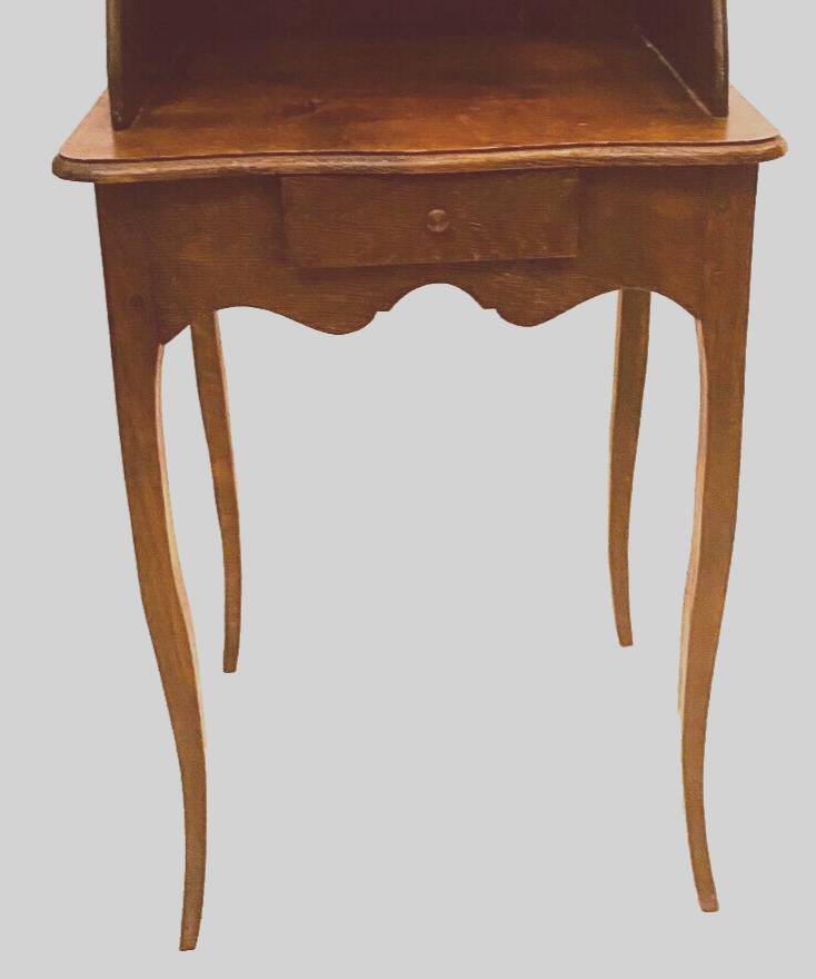 Louis XV style bedside table in solid oak 19th century