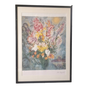 Lithographie le bouquet