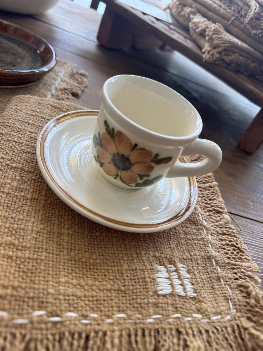 Vintage tableware set Bangui – Faïencerie de Gien - 1970s