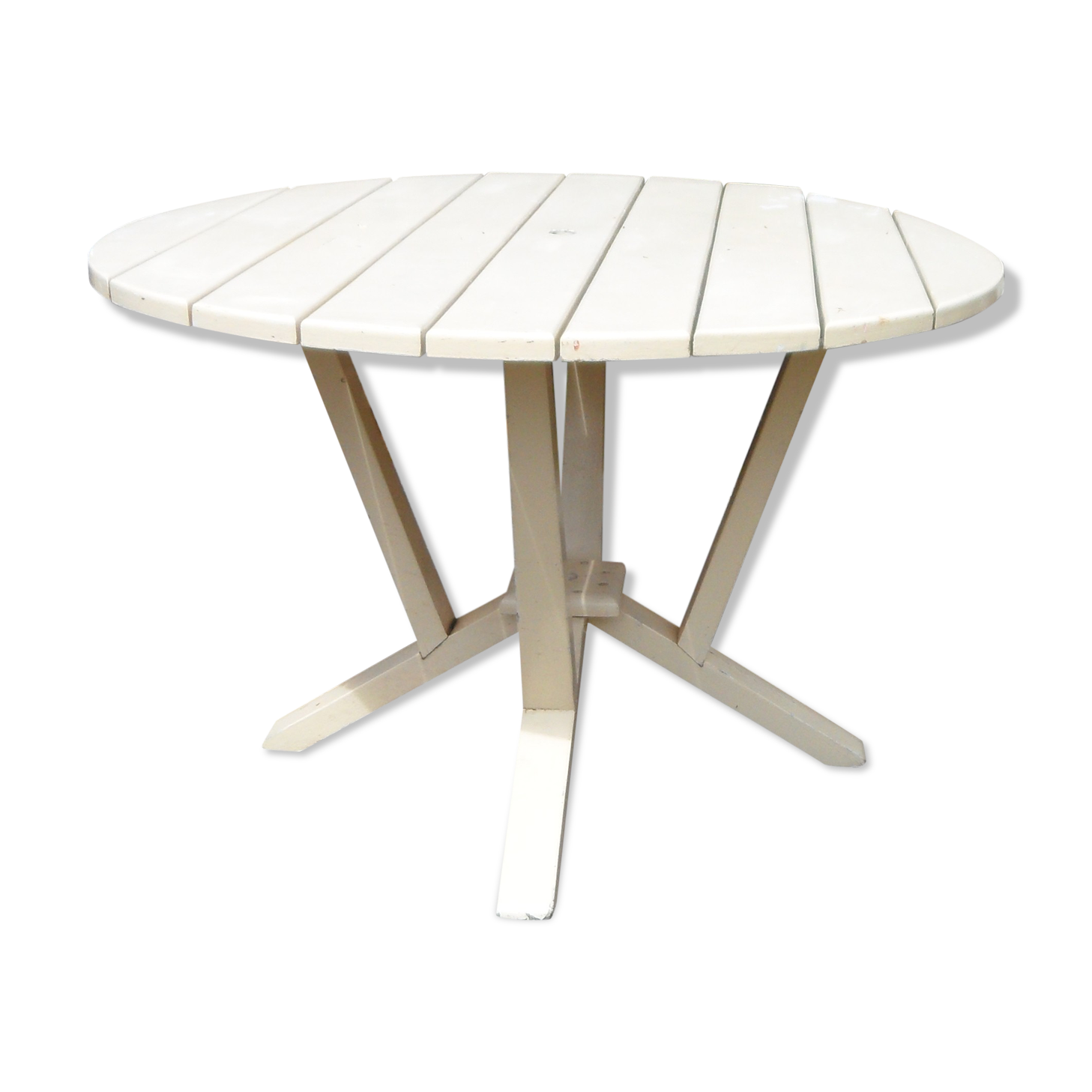 Garden table slats of wood 40s