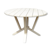 Table de jardin lattes en bois années 40