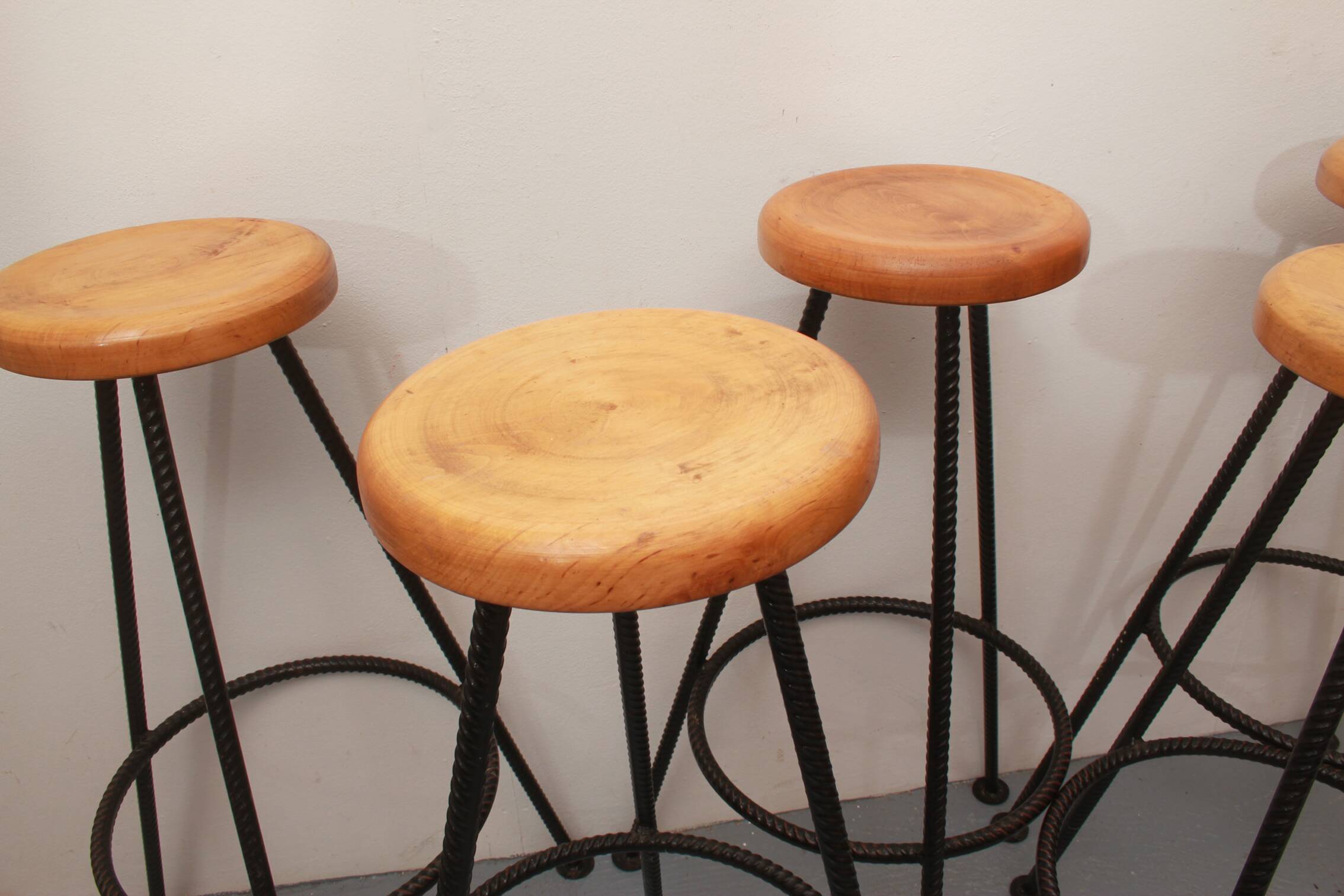 1950s Tripos bar stools, Set of 5