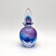 Murano Sommerso Perfume Bottle Signed with Polished Glass Faces 19cm