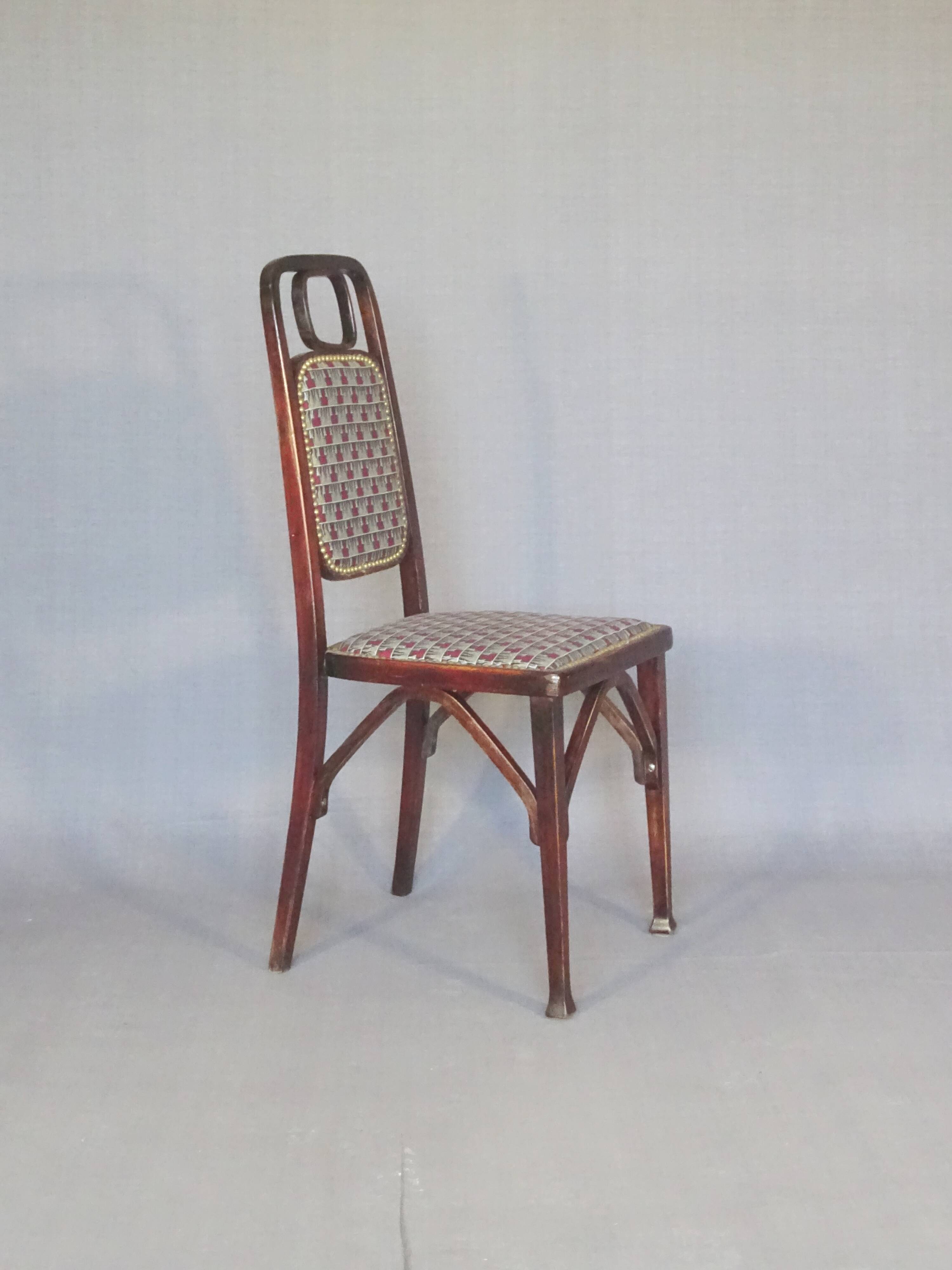 2 chaises et 1 fauteuil Secession Viennoise, 1910-1914