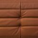 Togo sofa in thick cognac cowhide by Michel Ducaroy for Ligne Roset.