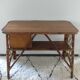 Bureau en rotin vintage