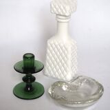 Carafe whisky opaline