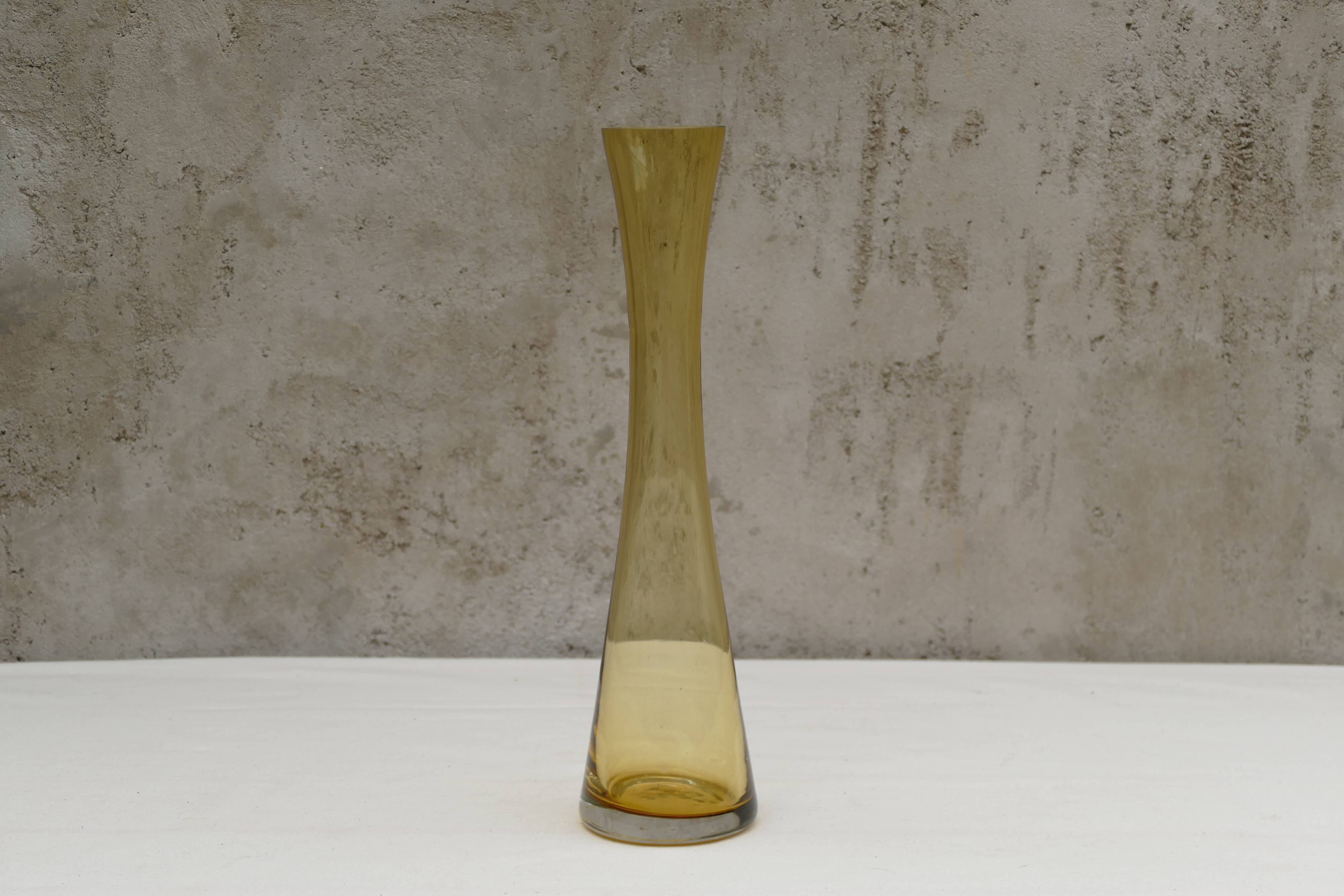 Olive green soliflore vase