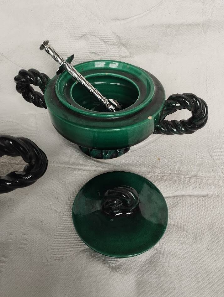 Vallauris green tea set – 1960s