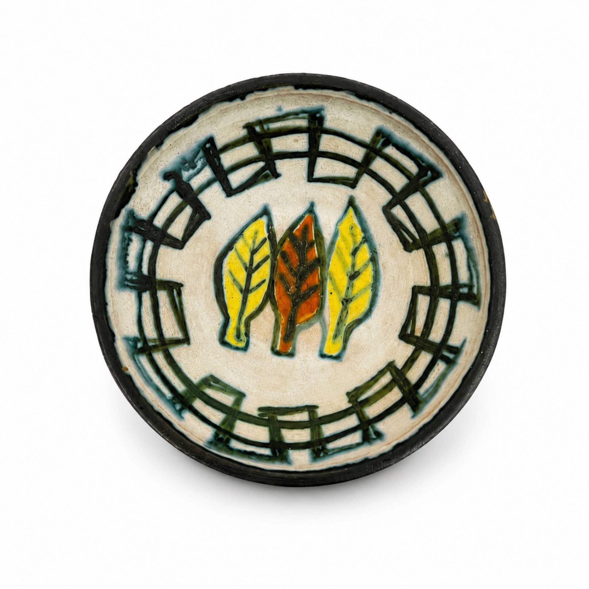 1960 signed ceramic bowl