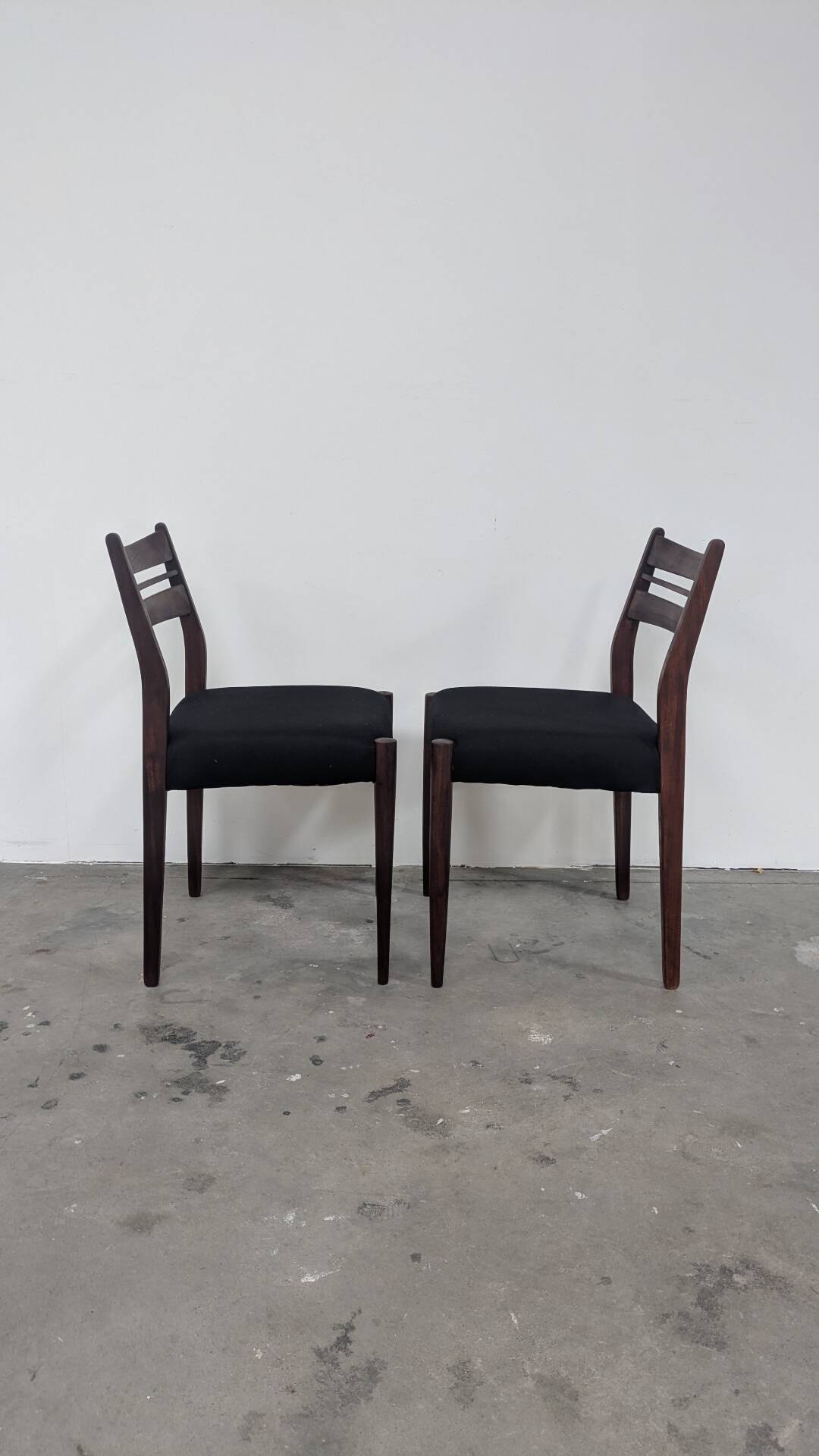 6 chaises vintage design scandinave