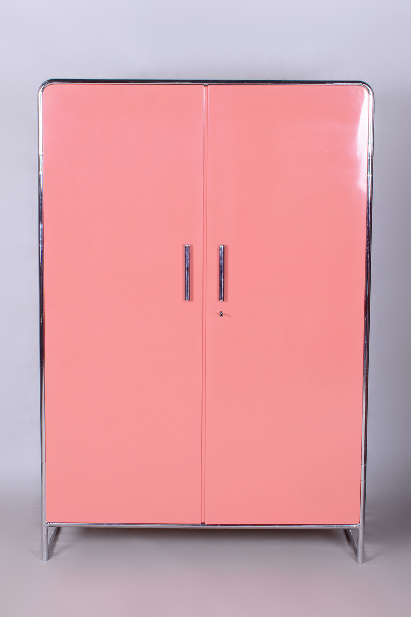Restored Bauhaus Pair of Wardrobes, H. J. Hagemann, Thonet, Germany, 1930s