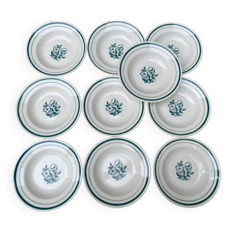 Gien flower plates