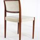 Set of 4 Niels O Möller model 80 chairs