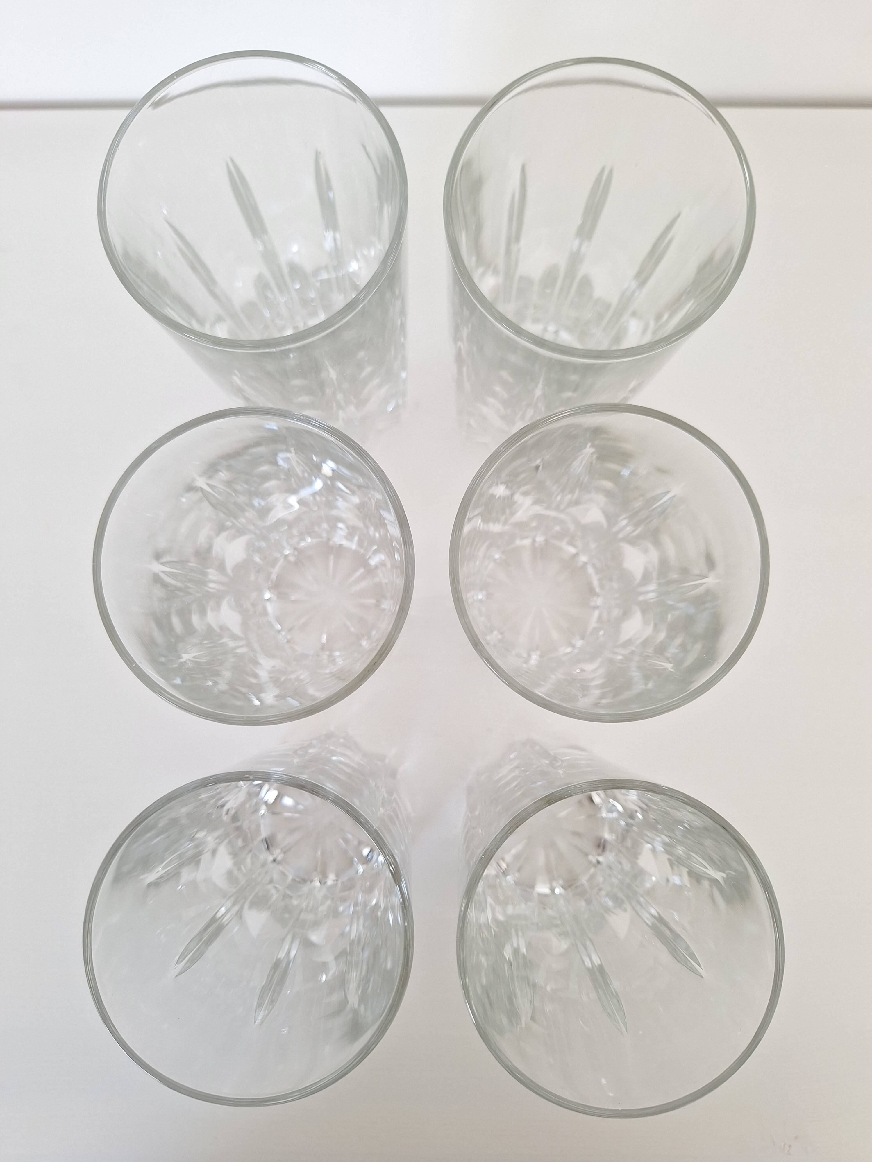 Italian aperitif or water glasses from the 1980s.