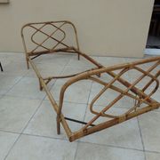 Vintage rattan bed 1 person