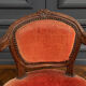 Small convertible armchair Louis XV style late nineteenth velvet