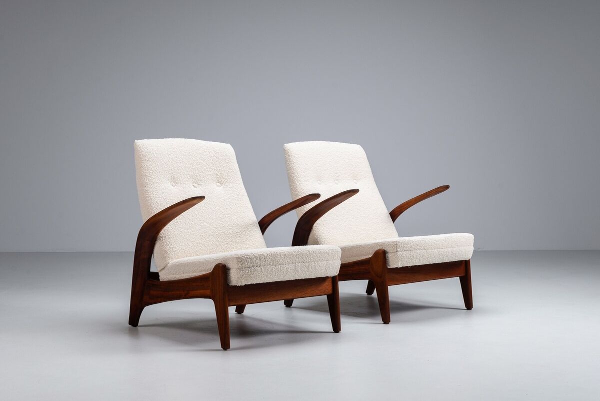 Rastad and Relling low back lounge chairs Gimson and Slater Norway 1960