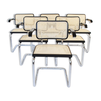 6 Marcel Breuer ‘Cesca’ chairs, Knoll edition