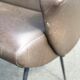 Fauteuil tablette modulable Ecole skaï vintage 1970