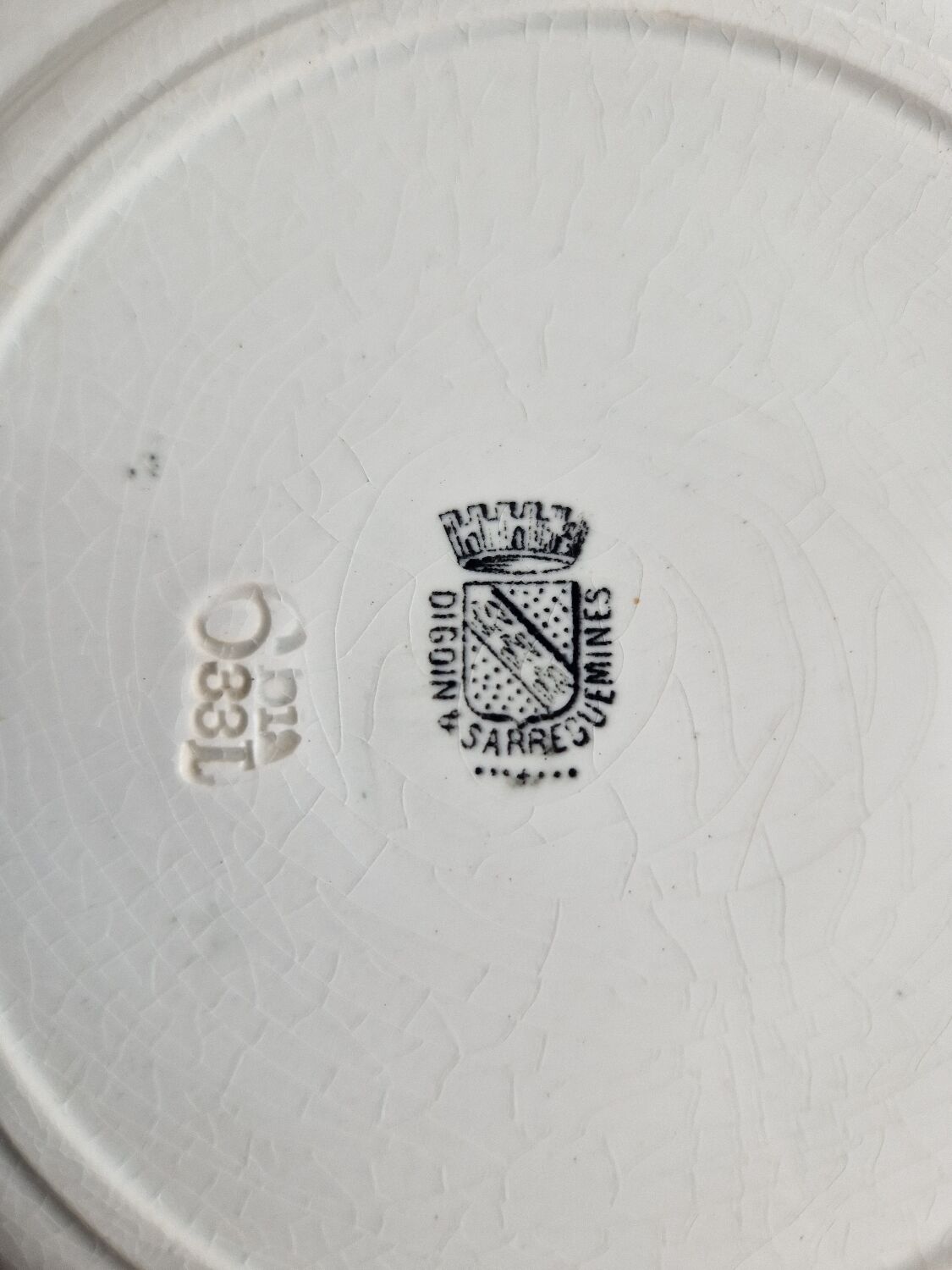 Set of 4 plates "the fables of La Fontaine" Digoin Sarreguemines