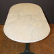 Bistro table in marble and cast iron around 1900