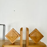 Pair of wooden bookends