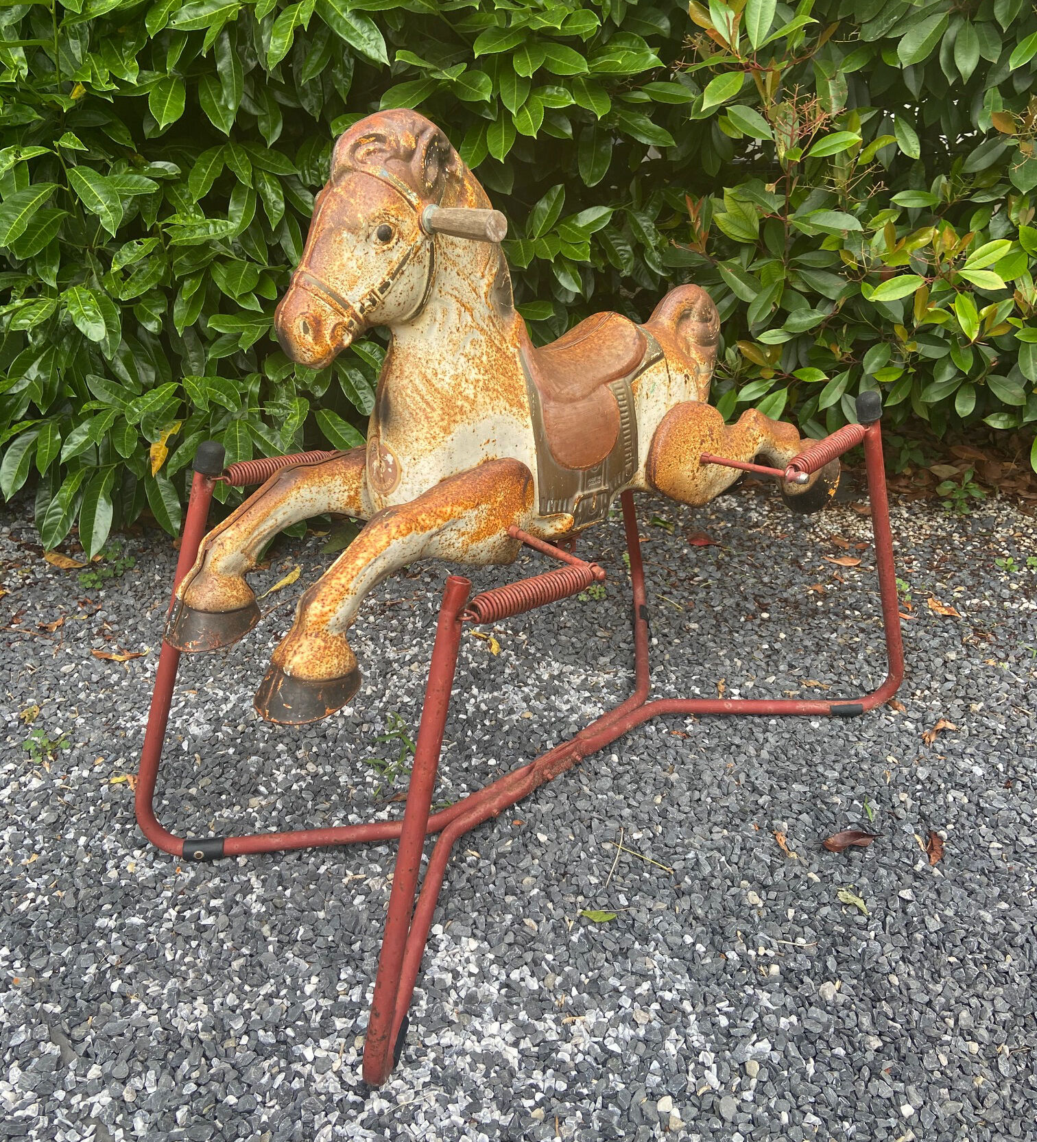 Vintage mobo toys horse on springs