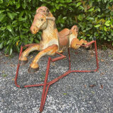 Vintage mobo toys horse on springs