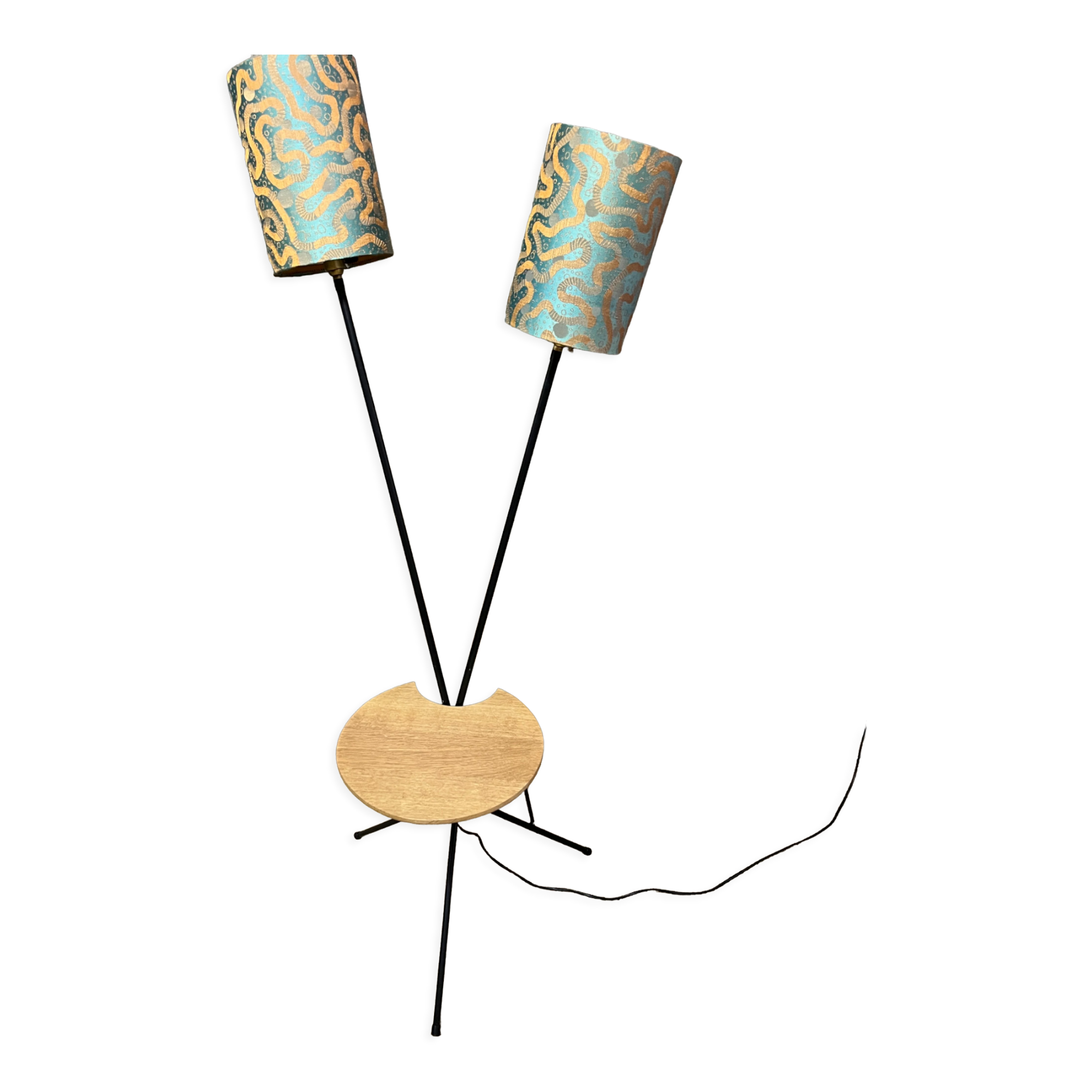 Double foot lamp compass and harness