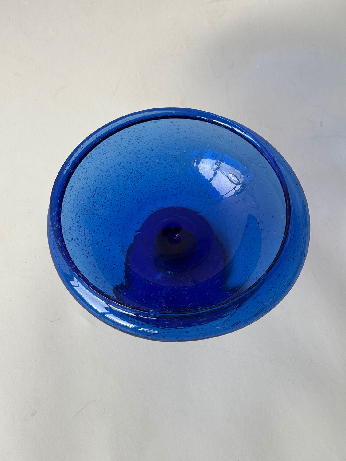 Large blown glass bowl