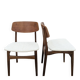 Lot de 2 chaises scandinaves en teck