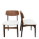 Lot de 2 chaises scandinaves en teck