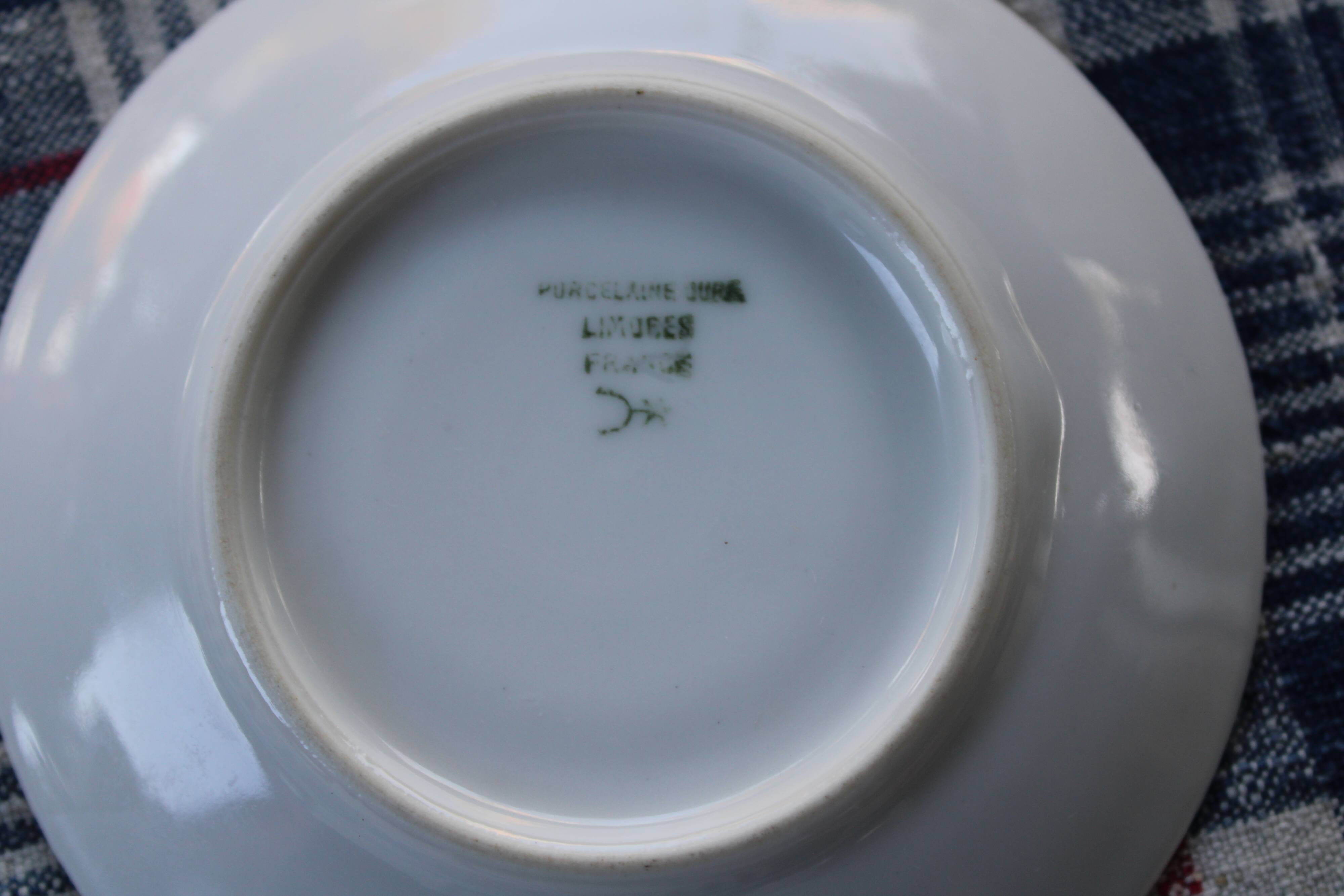 Coffee cup and saucer porcelain Raynaud